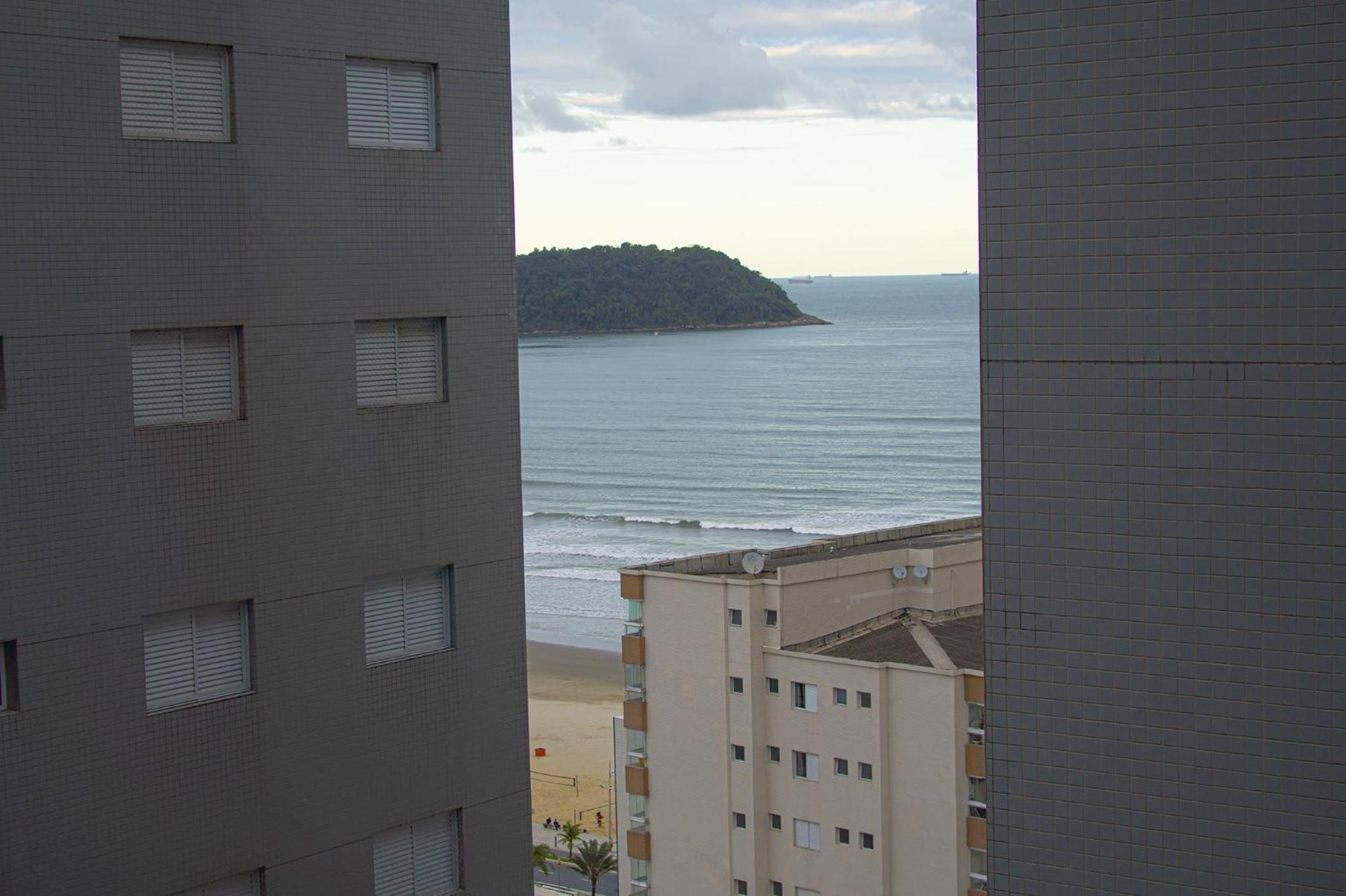 Maravilhosa Vista Lägenhet Praia Grande  Exteriör bild